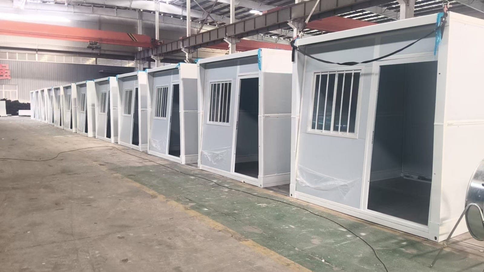 10ft foldable prefab units ready for delivery